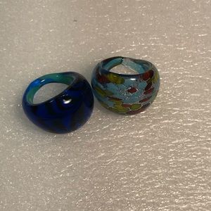 Blown Glass Rings (2)